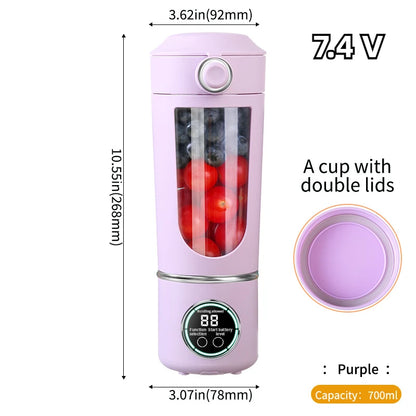 Portable 12-Blade Smoothie Blender (700ML)