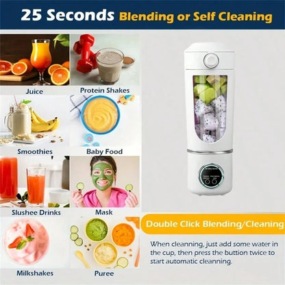 Portable 12-Blade Smoothie Blender (700ML)
