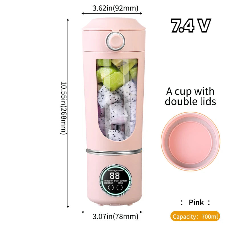 Portable 12-Blade Smoothie Blender (700ML)